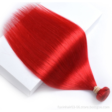Hair Extensions in USA Jumbo Braids Straight Best Selling Products 2018 Virgin Human Red Hair Weaving Indian Silky Straight Wave
